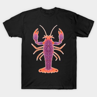 Purple and Orange Reef Lobster T-Shirt